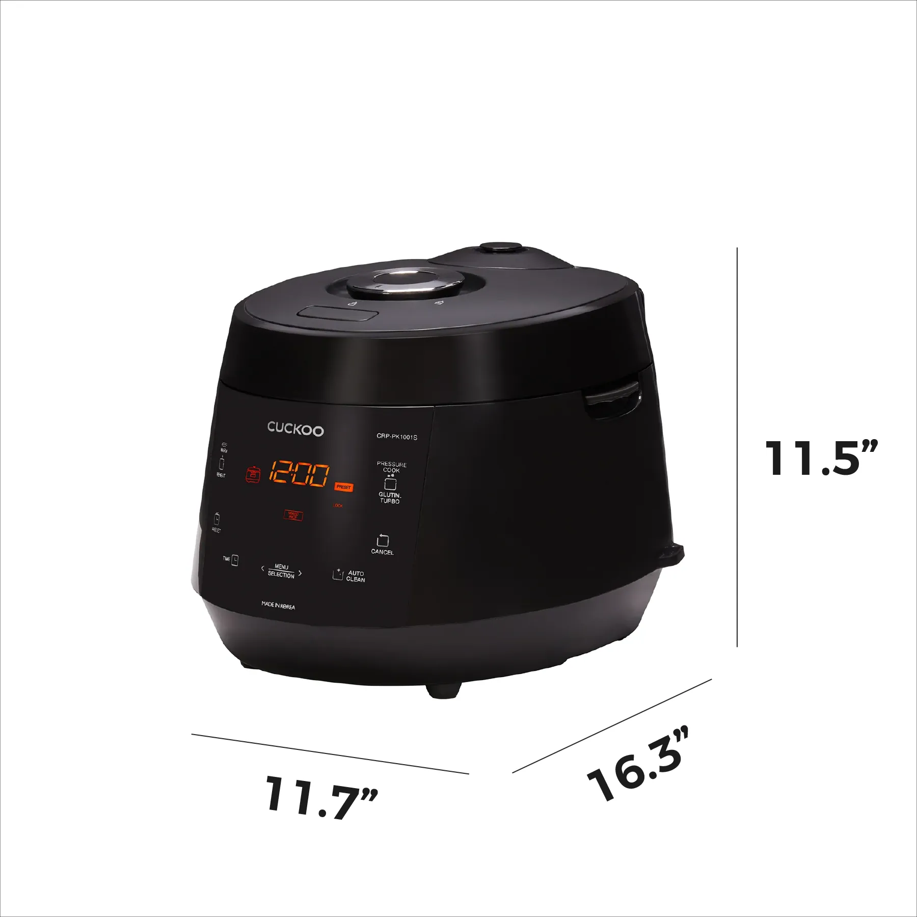 10-Cup HP Pressure Rice Cooker (CRP-PK1001S), Non-Voice Guide