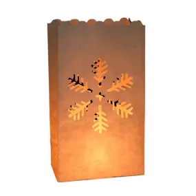 10 x Lantern Bags Tealight Wedding Party Decoration - Snowflake