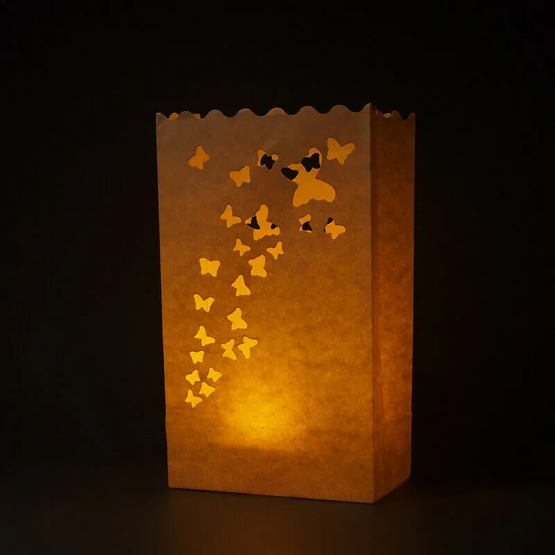 100 X Lantern Bags Tealight Candle Wedding Party Decoration Bag Christmas Love