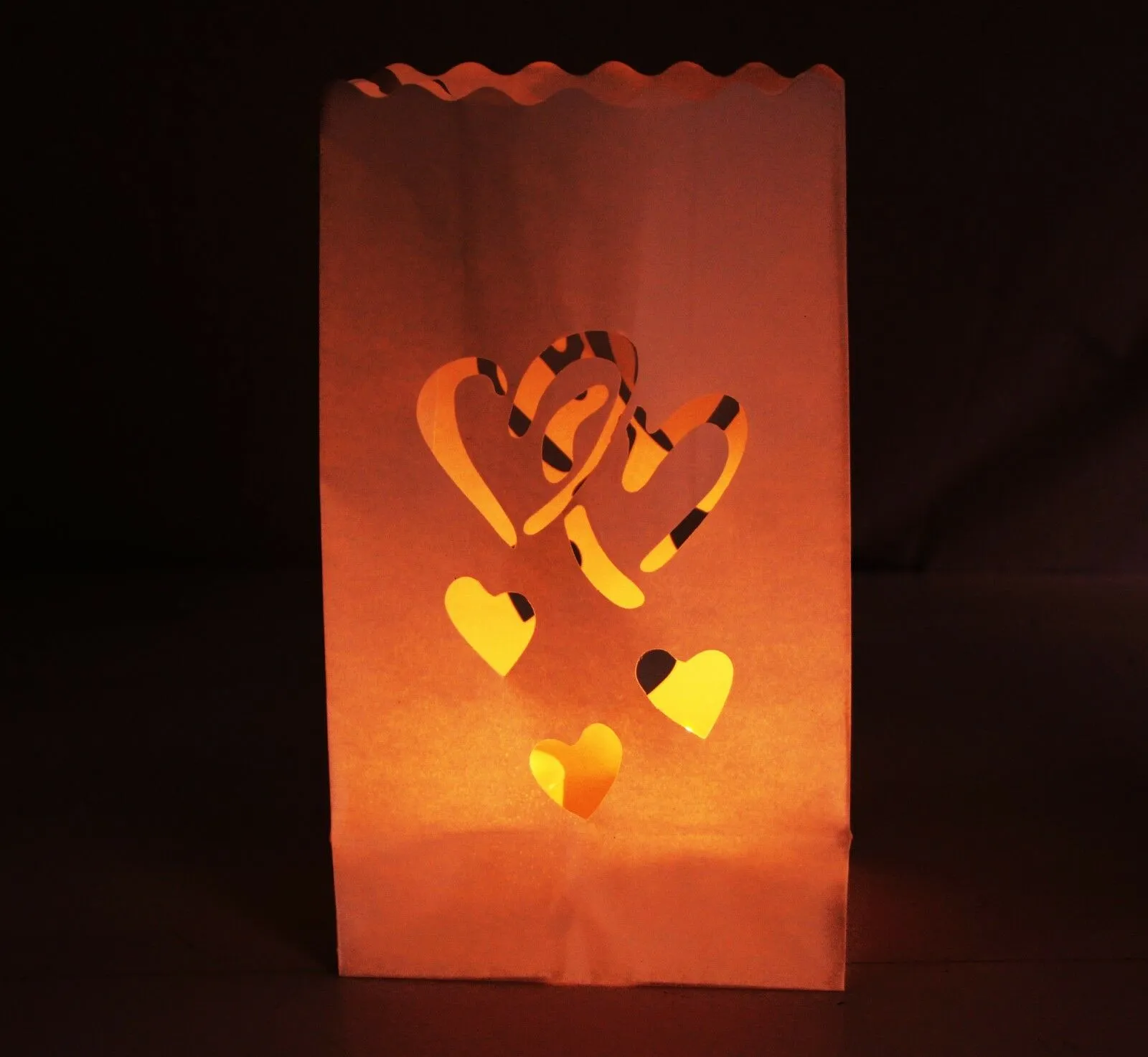 100 X Lantern Bags Tealight Candle Wedding Party Decoration Bag Christmas Love