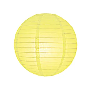 12 Inch Yellow Round Lantern with LED light / no led light