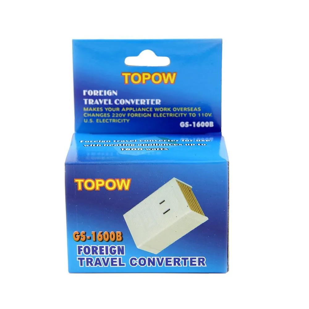 1600 Watt 220 To 110 Volt Travel Power Voltage Converter Transformer Step Down