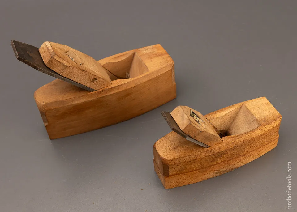 2 Crisp English Beech Coffin Smooth Planes by EMIR LONDON - 110889