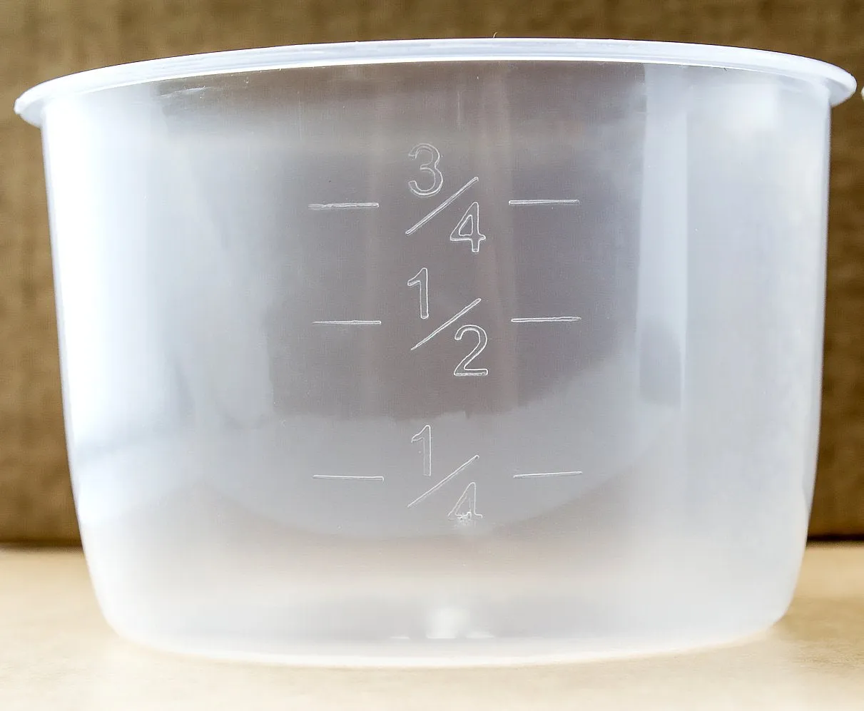 2 pack Rice Measuring Cup Clear Bright Kitchen Brand Cooker Replacement Cup (2 Rice Cups)