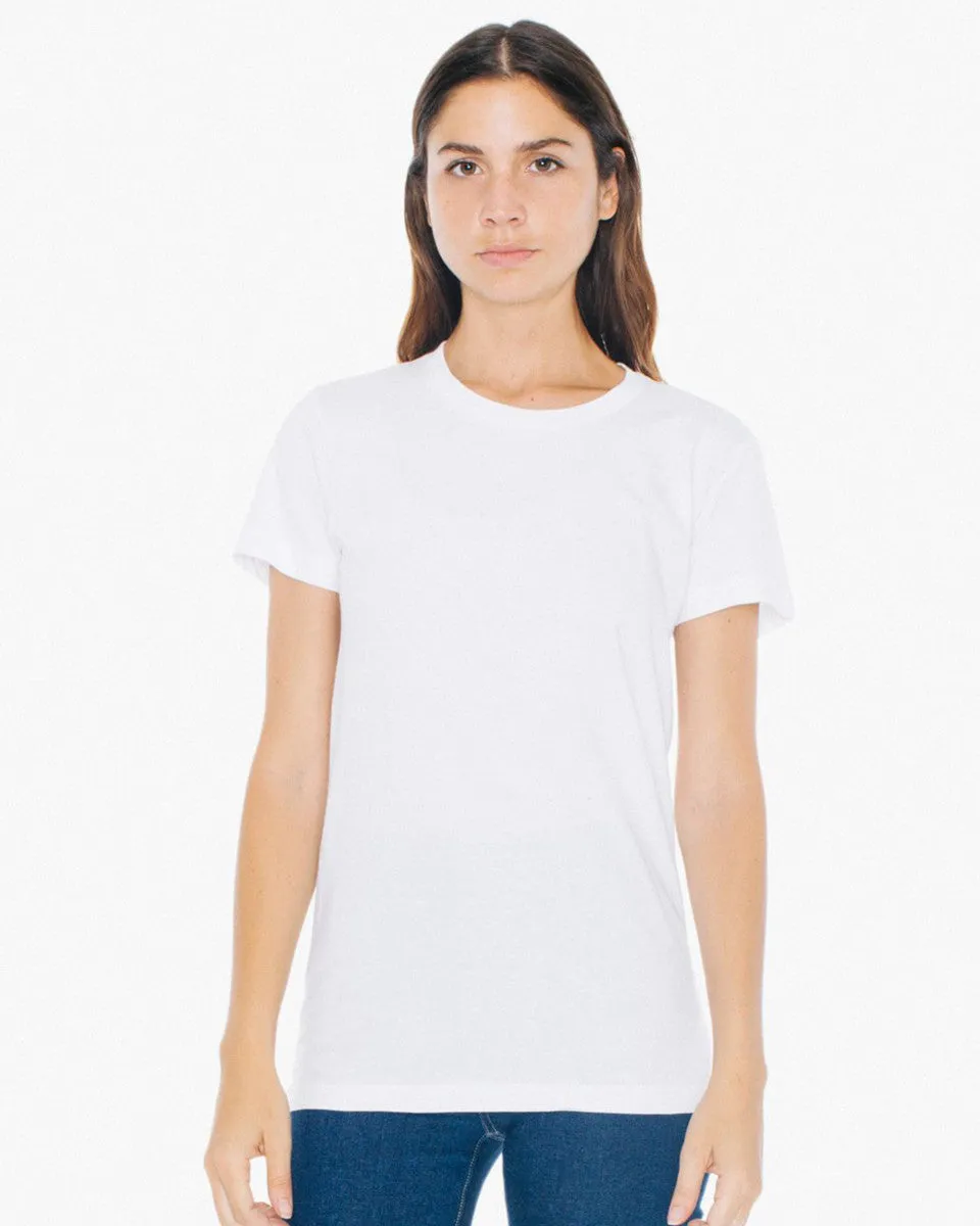 2102W American Apparel Women's Fine Jersey Tee