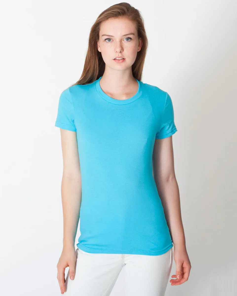 2102W American Apparel Women's Fine Jersey Tee