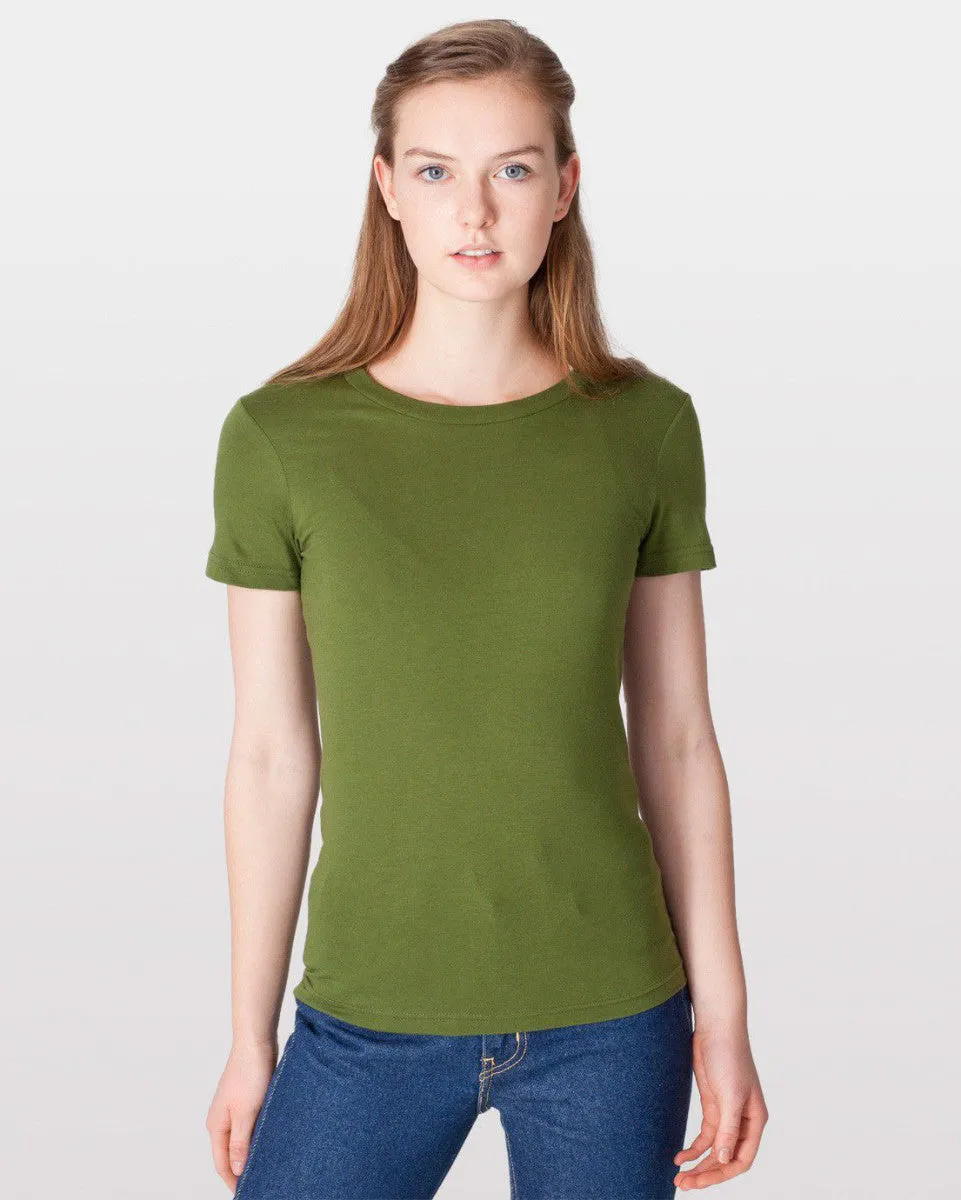 2102W American Apparel Women's Fine Jersey Tee