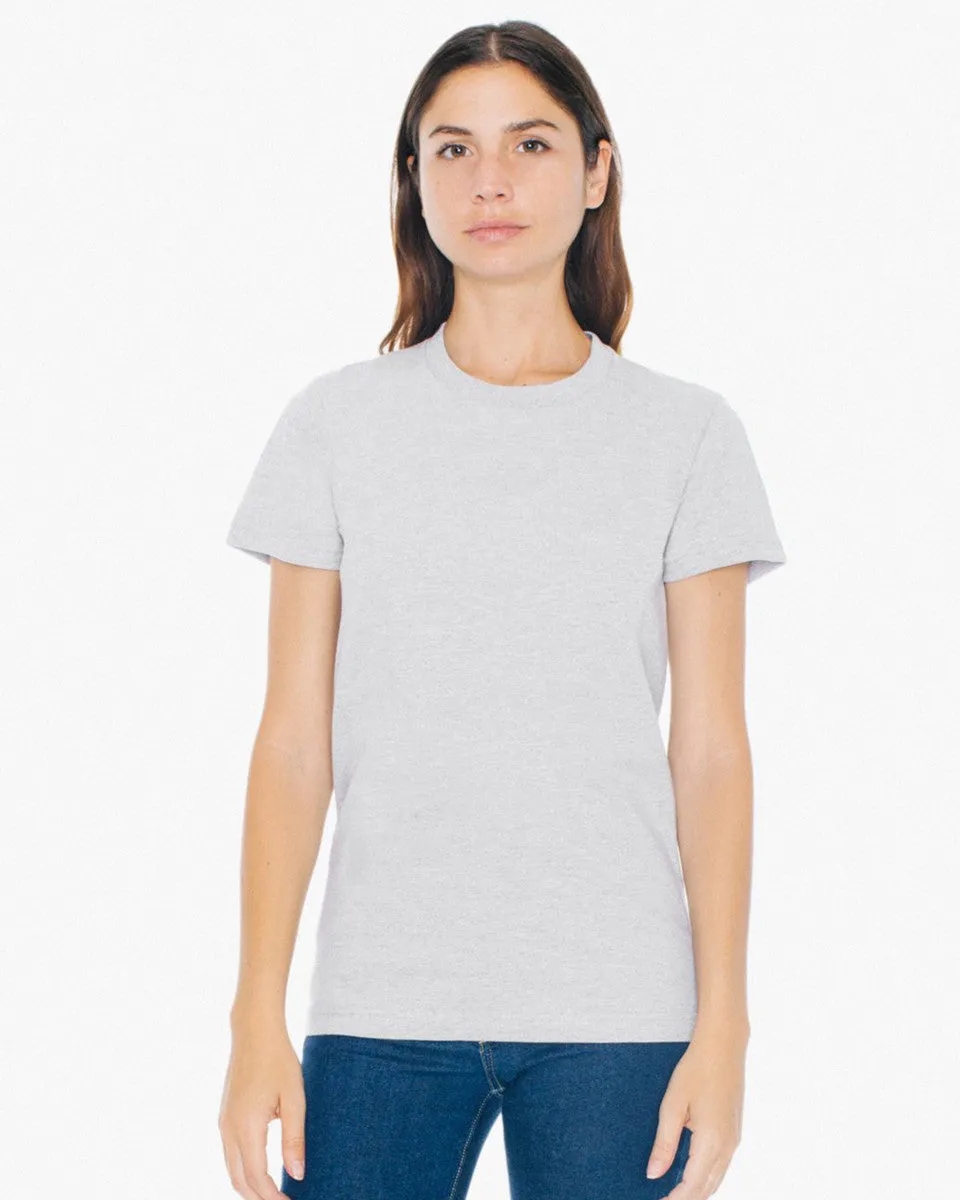 2102W American Apparel Women's Fine Jersey Tee