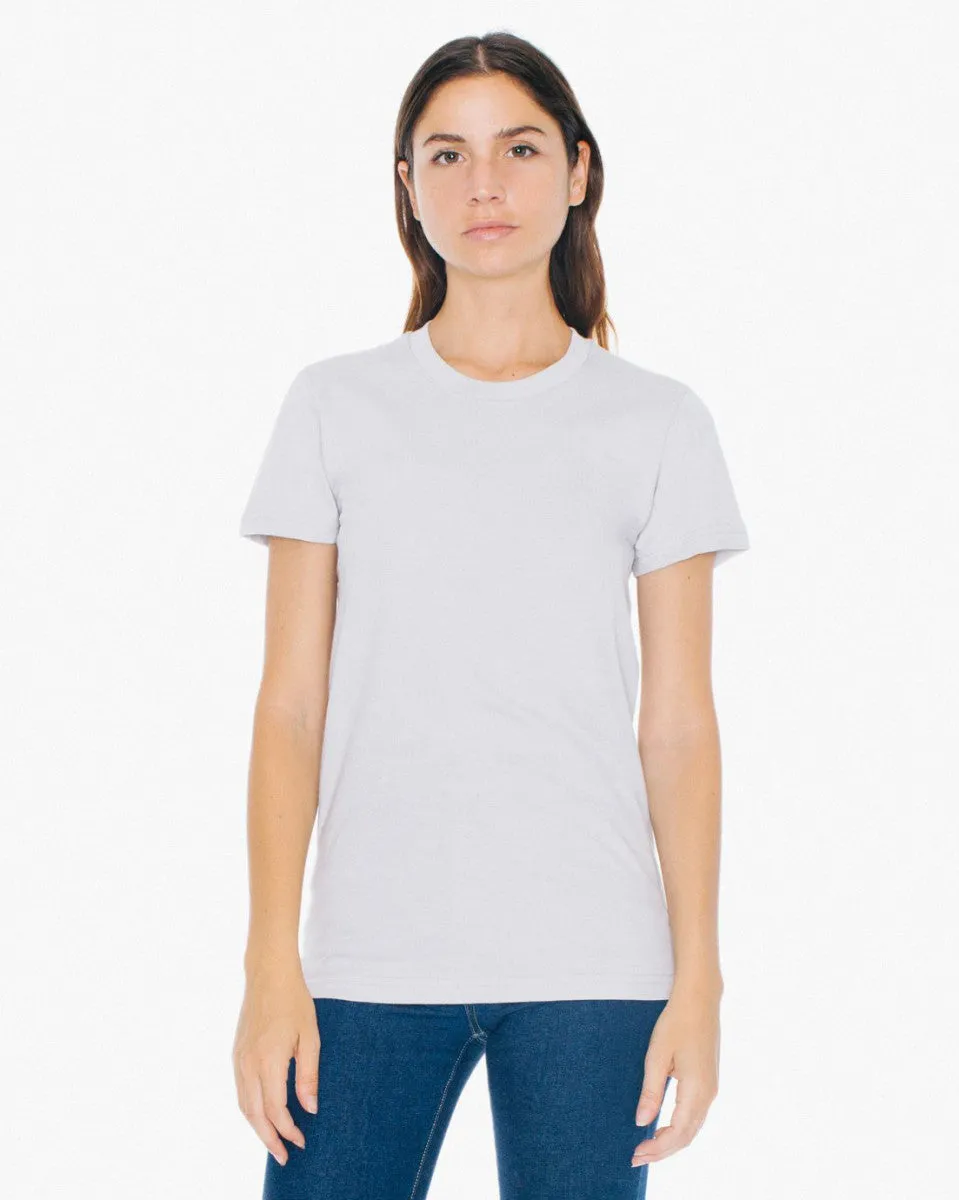 2102W American Apparel Women's Fine Jersey Tee