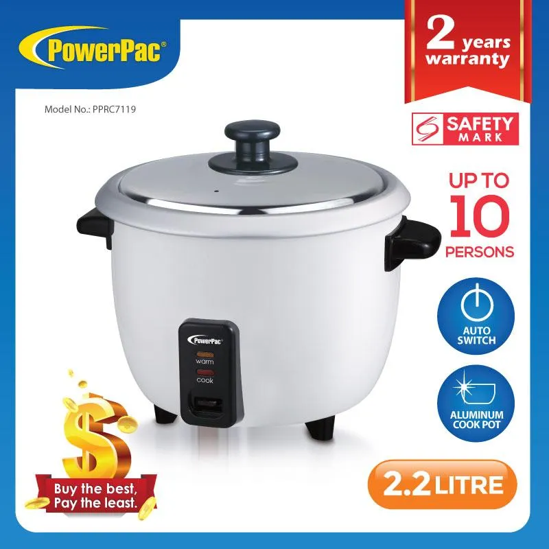 2.2L Rice Cooker with Aluminium inner pot (PPRC7119)