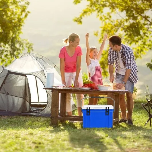 26 Quart Portable Cooler with Food Grade Material-Blue