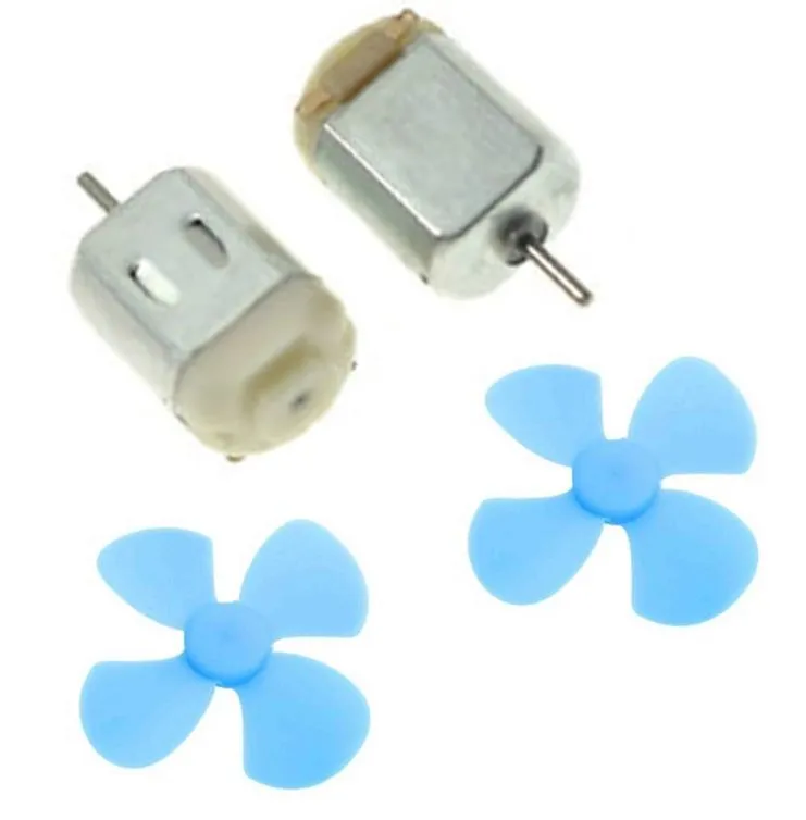 2pcs Motor 4.5-5V DC motor for toy, project Plus Mini Fan Blade