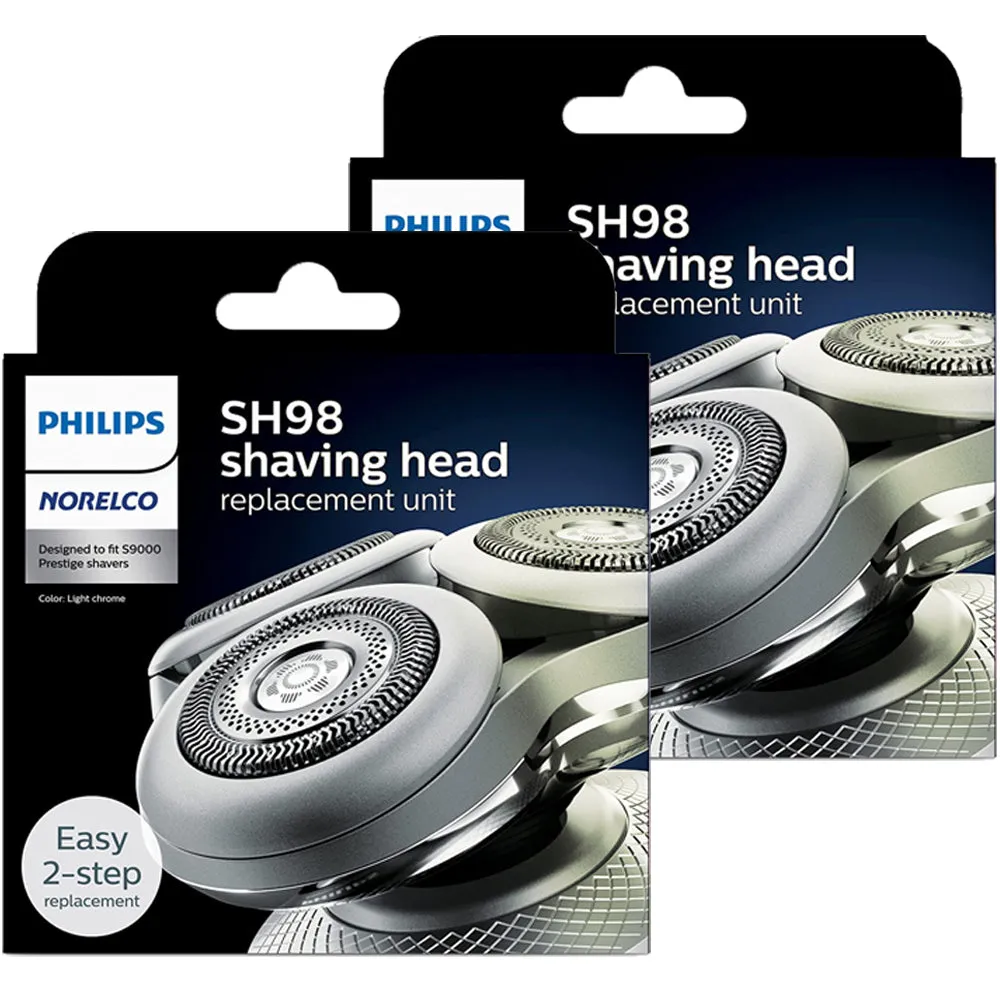 2x Philips Norelco Shaver 9000 Prestige Shaving Head SH98/72