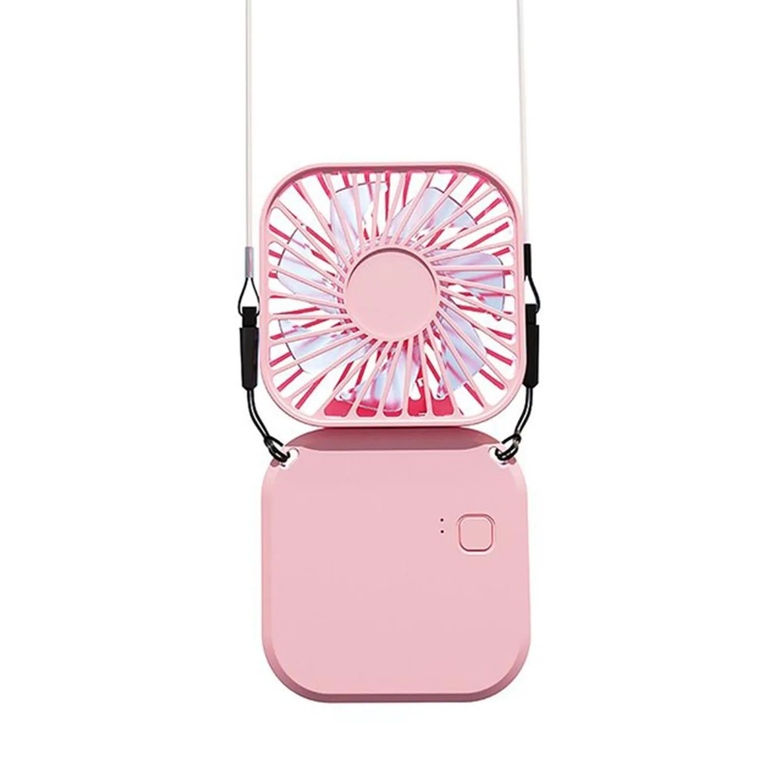 3-in-1 Fan Hanging Neck Foldable Small Electric Fan Outdoor Handheld Sports 3-speed Portable Mi P9X7