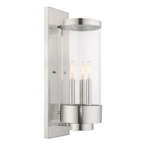 3 Lt Polished Chrome Wall Lantern