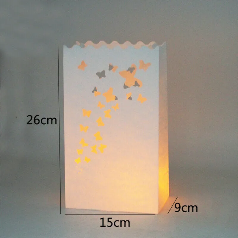 30 X Lantern Bags Tealight Candle Wedding Party Decoration Bag Christmas Love