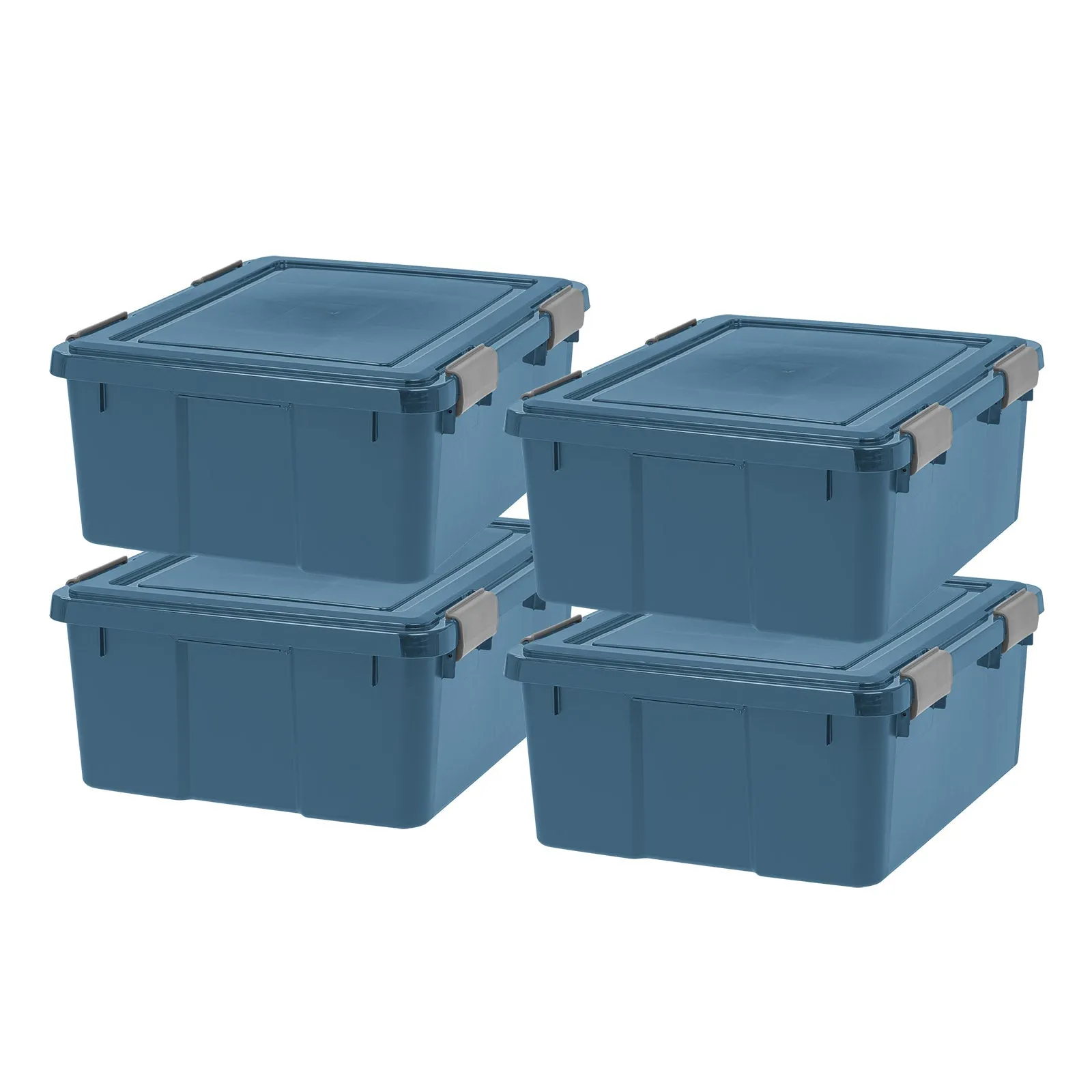 31Qt. Eco-Friendly Heavy Duty Totes for Storage with Easy-Grip Handles, 4 Pack