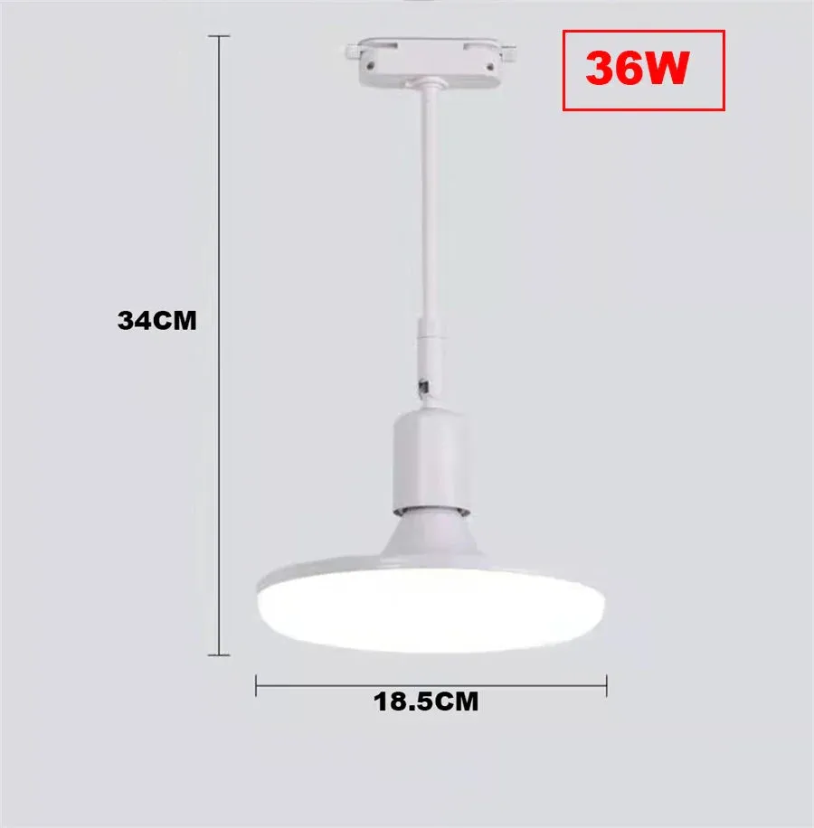 36W 50W High Brightness Adjustable LED Track Light E27 Track Line Lamp Rail Track Lamp Spotlight