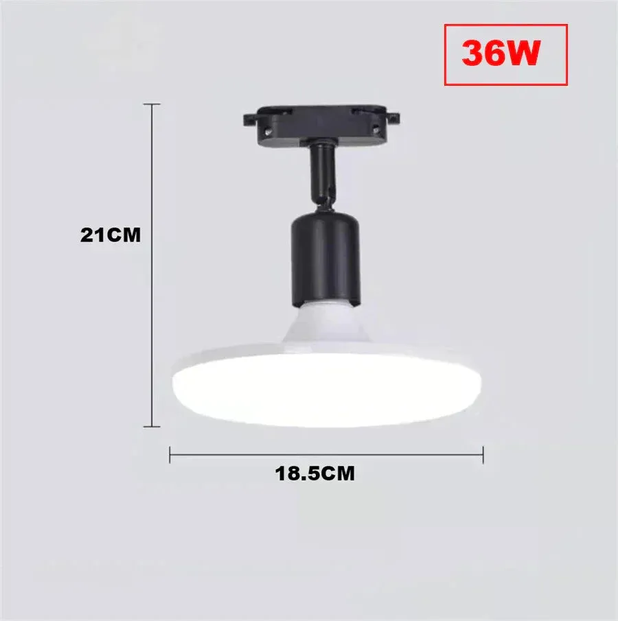 36W 50W High Brightness Adjustable LED Track Light E27 Track Line Lamp Rail Track Lamp Spotlight