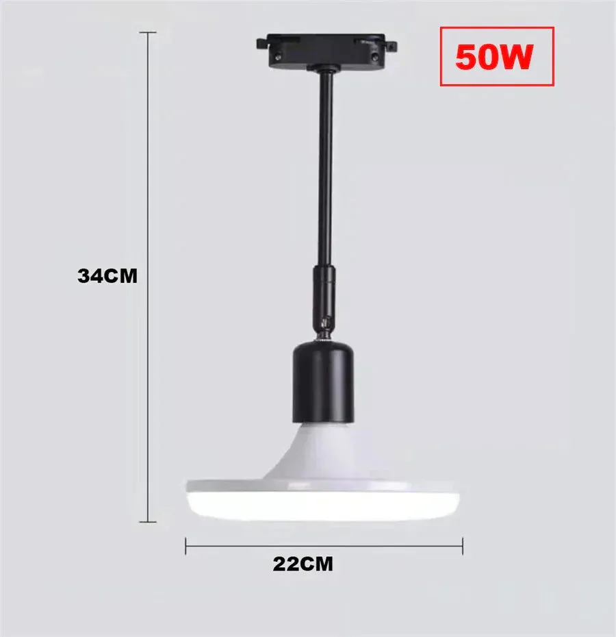 36W 50W High Brightness Adjustable LED Track Light E27 Track Line Lamp Rail Track Lamp Spotlight