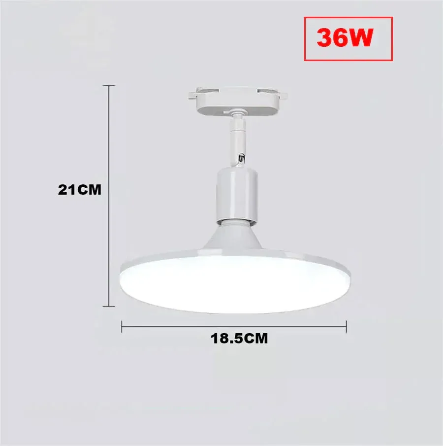 36W 50W High Brightness Adjustable LED Track Light E27 Track Line Lamp Rail Track Lamp Spotlight