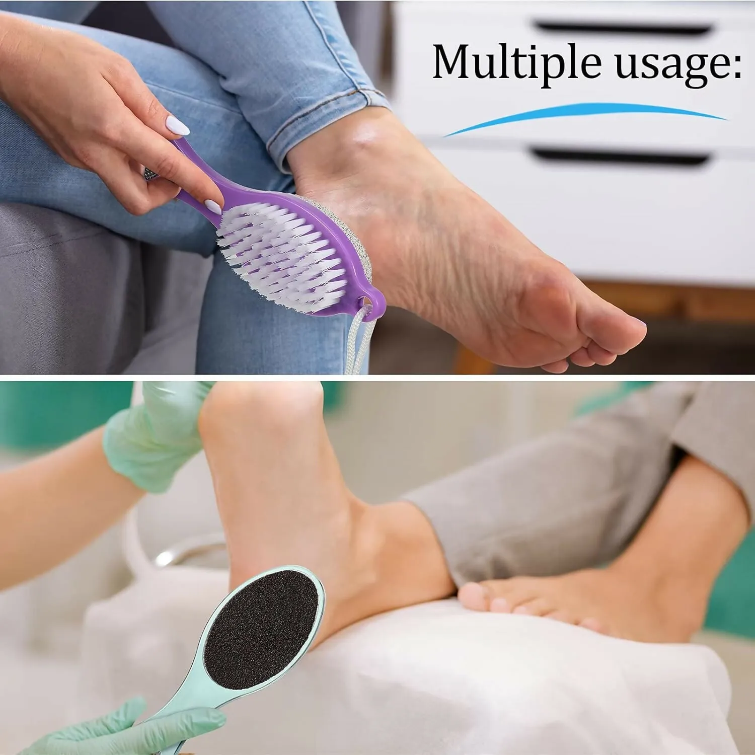 4-in-1 Foot Cleaner & Pedicure Brush