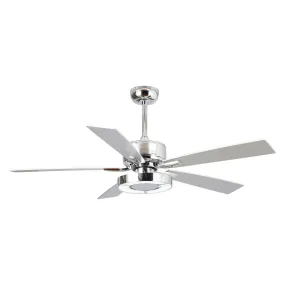 52" Vendome Industrial DC Motor Downrod Mount Reversible Ceiling Fan with Lighting and Remote Control