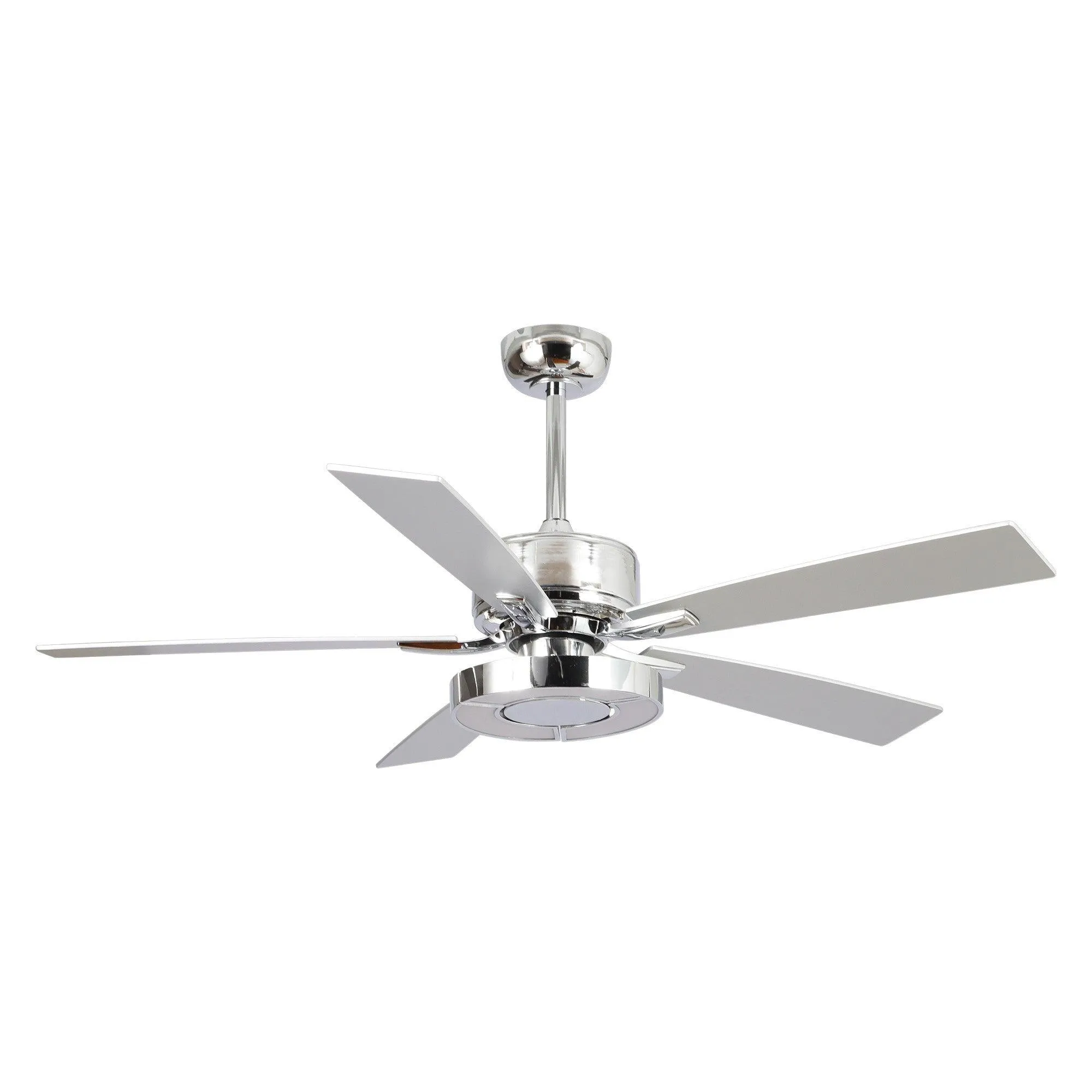 52" Vendome Industrial DC Motor Downrod Mount Reversible Ceiling Fan with Lighting and Remote Control