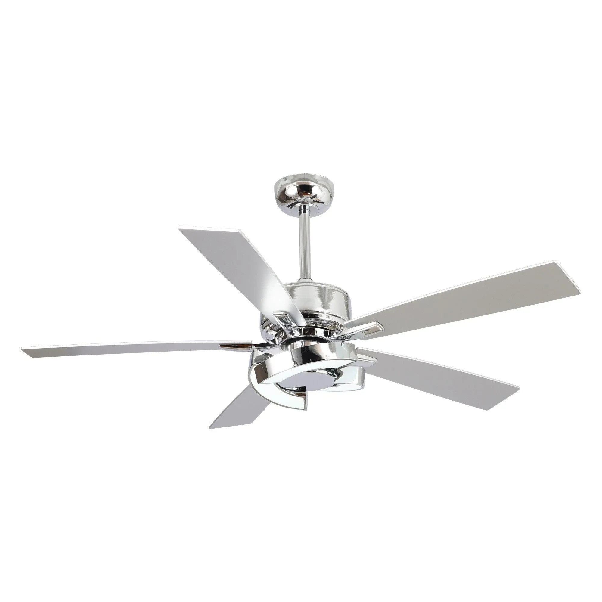 52" Vendome Industrial DC Motor Downrod Mount Reversible Ceiling Fan with Lighting and Remote Control