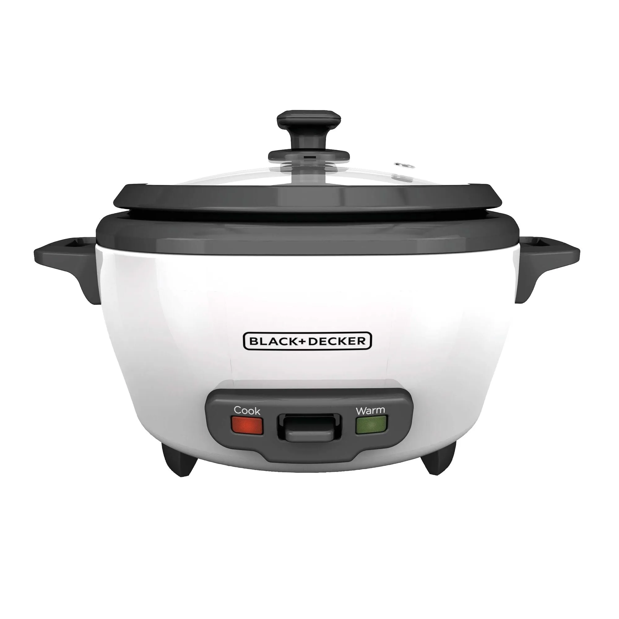 6-Cup Rice Cooker, White, Removable Non-Stick Bowl