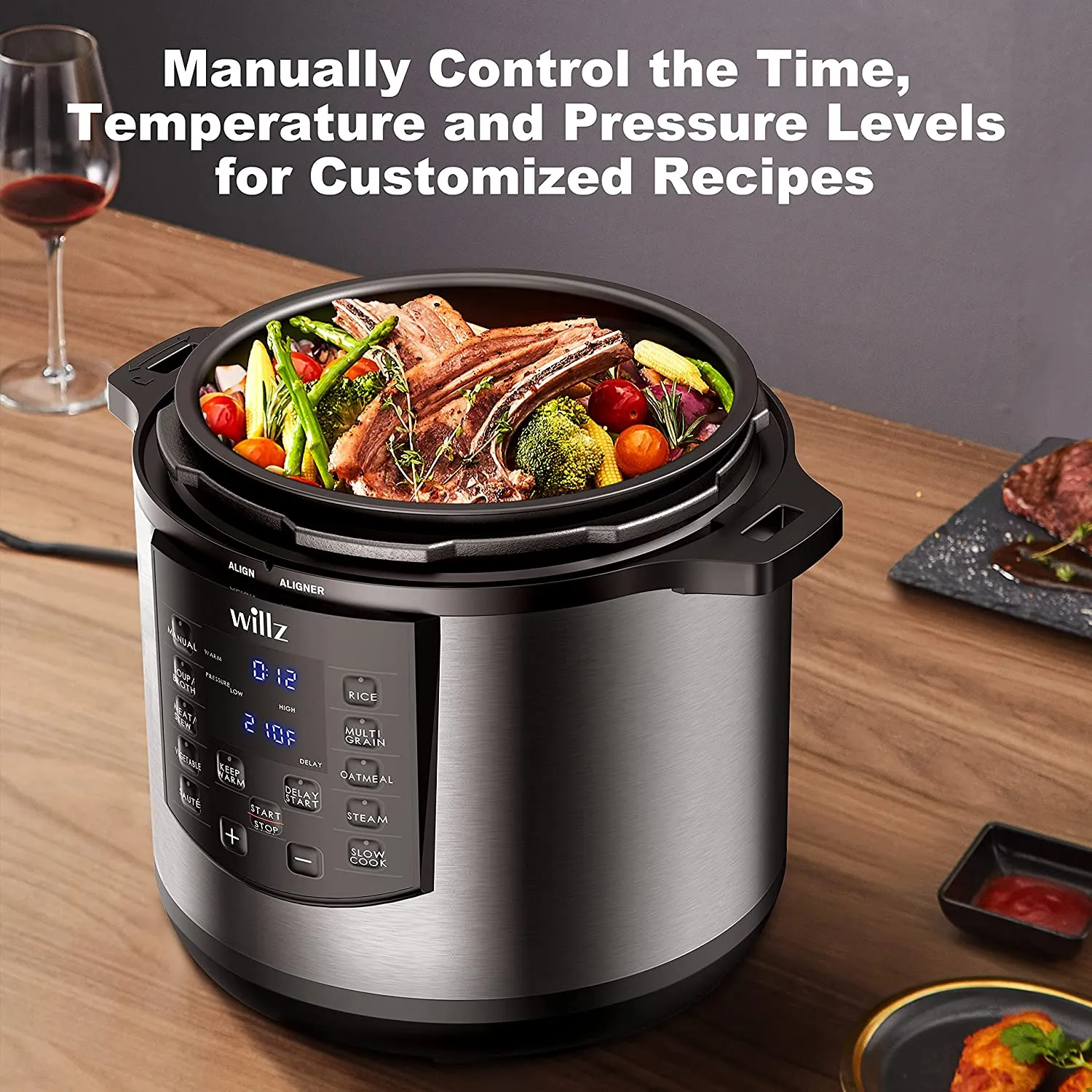 6-in-1 Multi-Use Programmable Pressure Cooker, Slow Cooker, Rice Cooker, Steamer, Sauté, & Food Warmer, 6 Qt, Stainless Steel