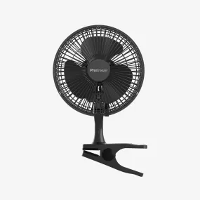 6" Mini Clip Fan - Ultra Quiet & High Power - Black