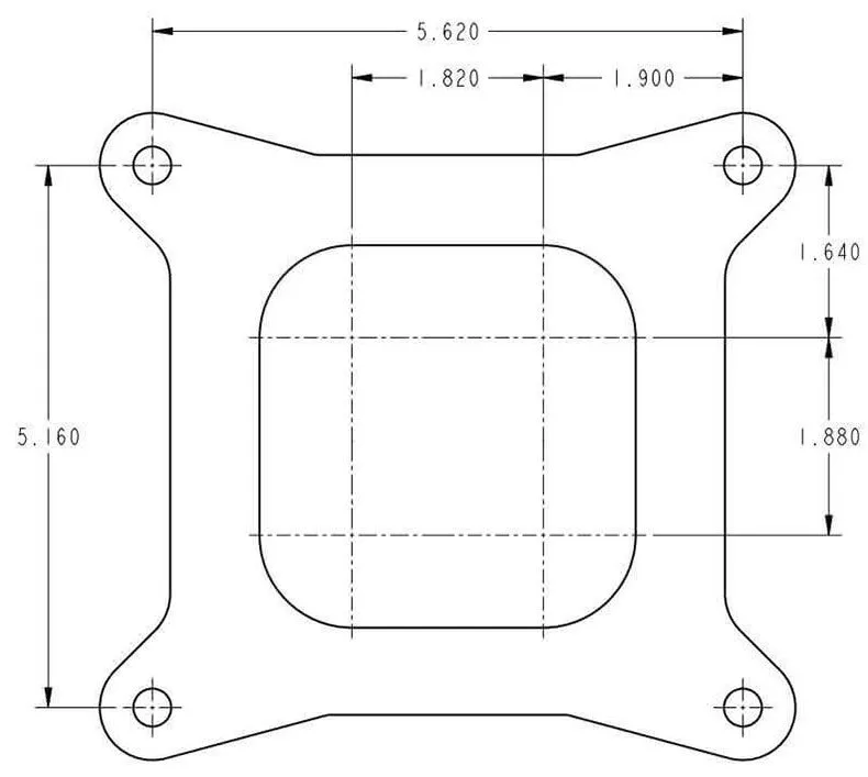 750 CFM 4-Barrel Street Carburettor - V-Bore HO0-80508S