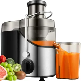 AICOOK AMR526 Juicer Extractor Easy Clean, 3 Speeds Control, Stainless Steel BPA Free