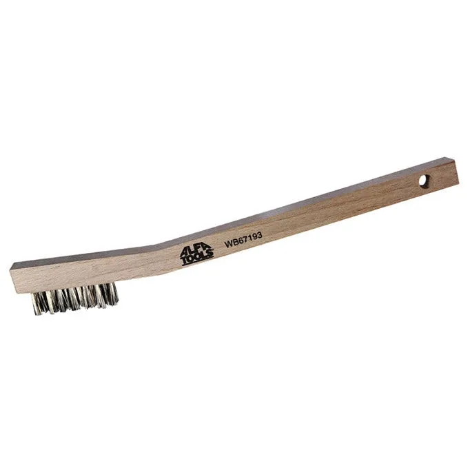 ALFA Tools WB67193 STAINLESS STEEL 3X7 TOOTH BRUSH, PLYWOOD HEAVY DUTY 100/pack