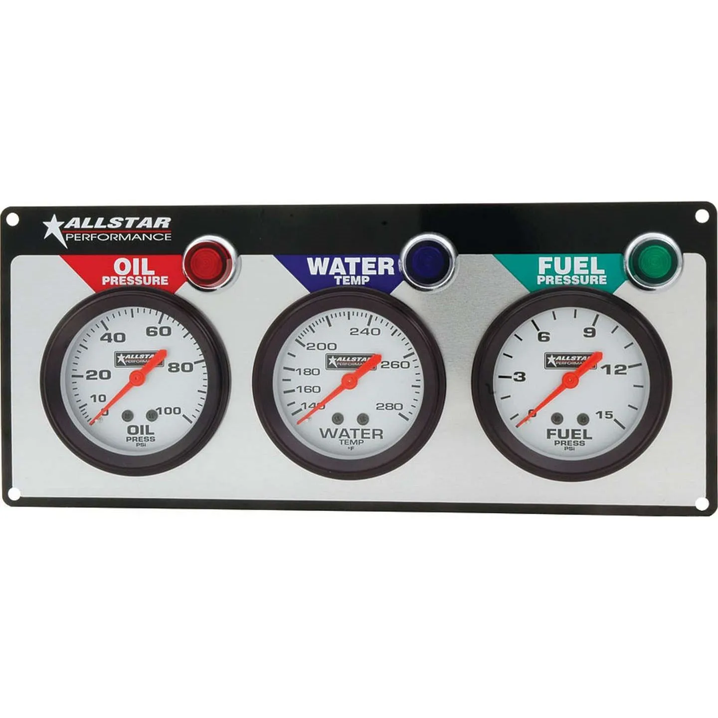 Allstar Performance 3 Gauge Panel (OP/WT/FP) - 2-5/8" Gauges