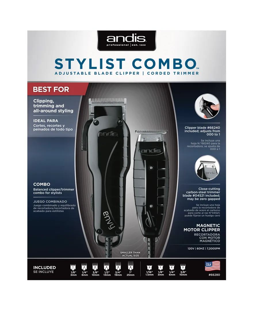 Andis Stylist Combo Clipper And Trimmer Set