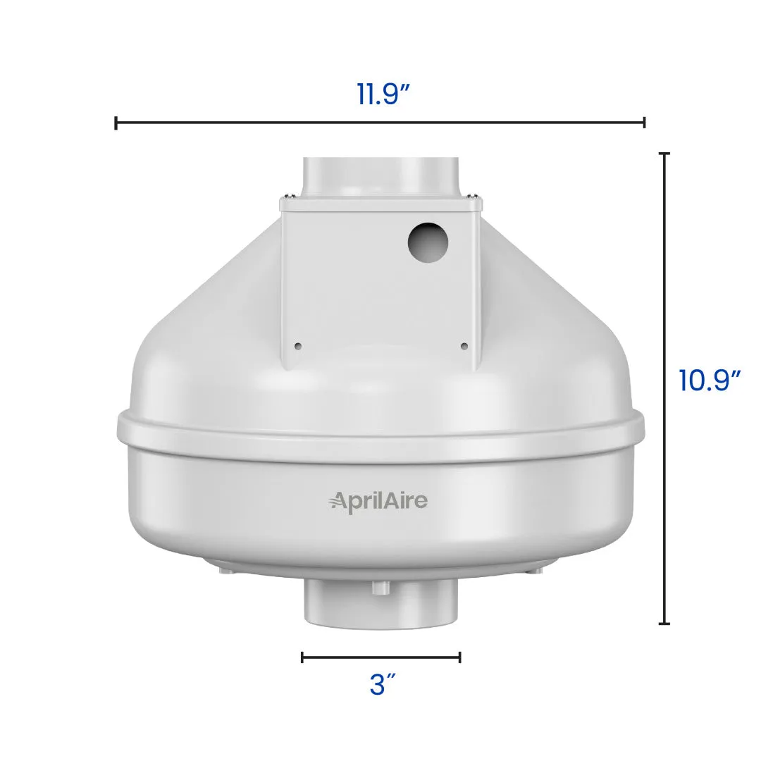 AprilAire ARNHPF Radon Mitigation Fan, Crawlspace or Slab Application, Indoor/Outdoor, Moderate to Tight Soils