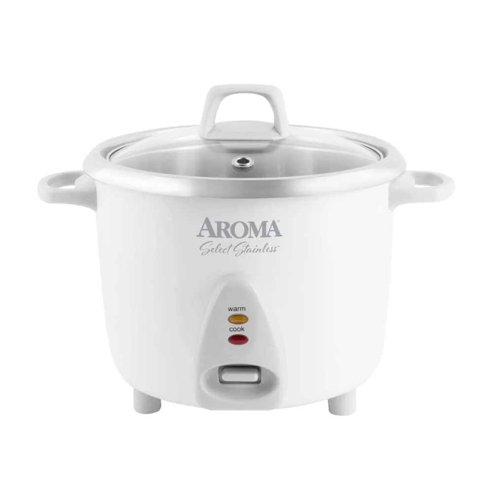 AROMA 14-Cup Cooked 3 Qt. Select Stainless Rice  Grain Cooker  ARC-757SG