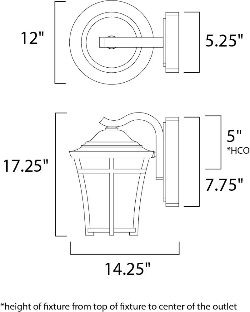 Balboa DC E26 Outdoor Wall Sconce