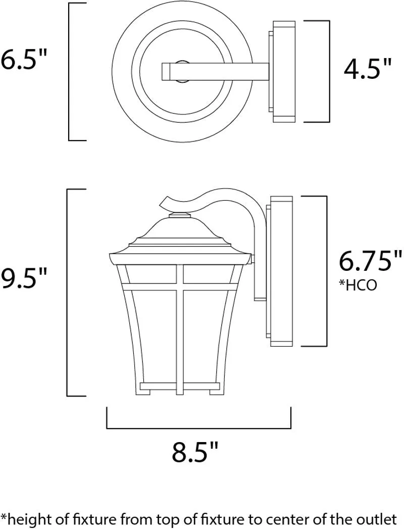 Balboa DC E26 Outdoor Wall Sconce