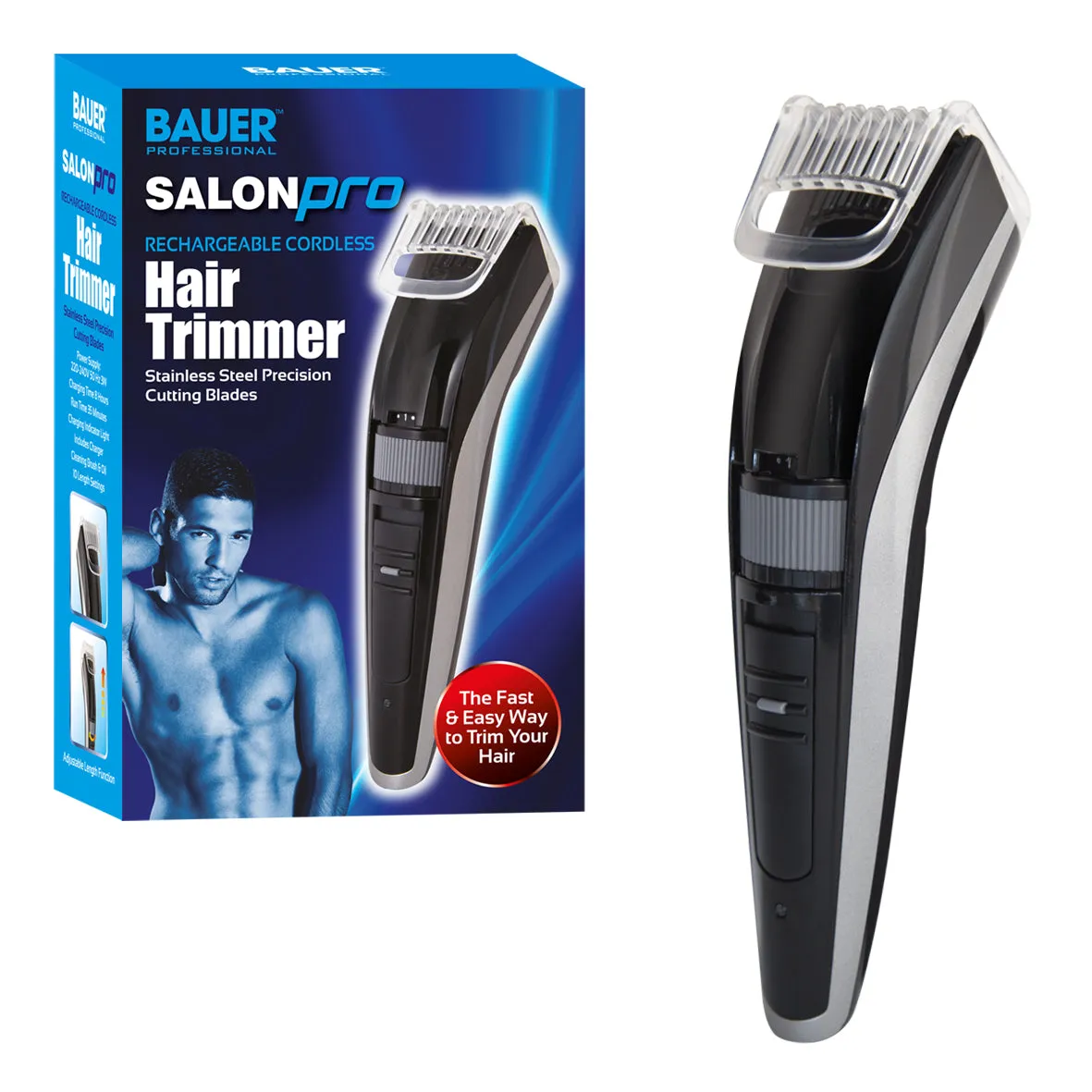 Bauer Salon Pro Rechargeable Cordless Hair Trimmer