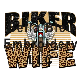 Biker Wife Leopard print Sublimation pgn file