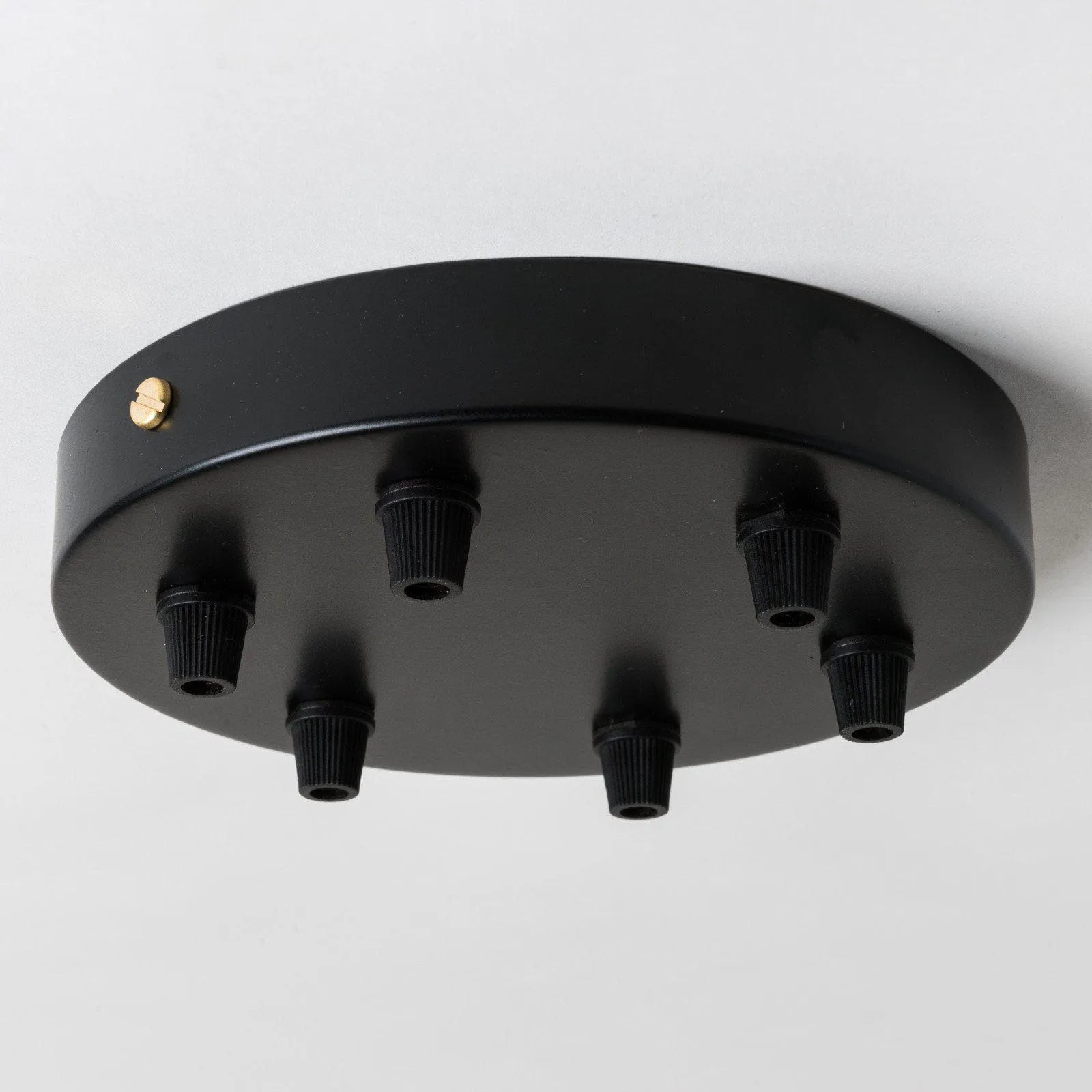 Black Steel Ceiling Rose Large 160mm - All Outlet Options