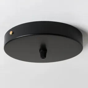 Black Steel Ceiling Rose Large 160mm - All Outlet Options