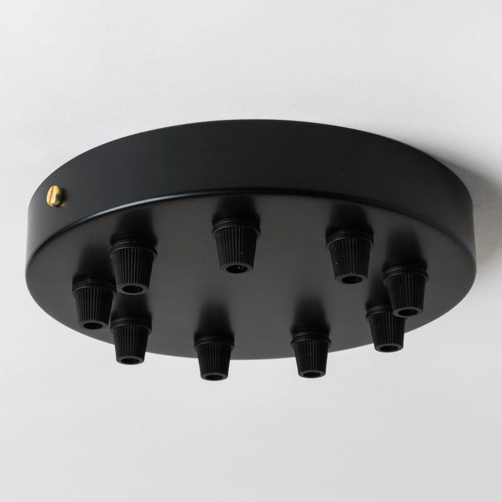 Black Steel Ceiling Rose Large 160mm - All Outlet Options