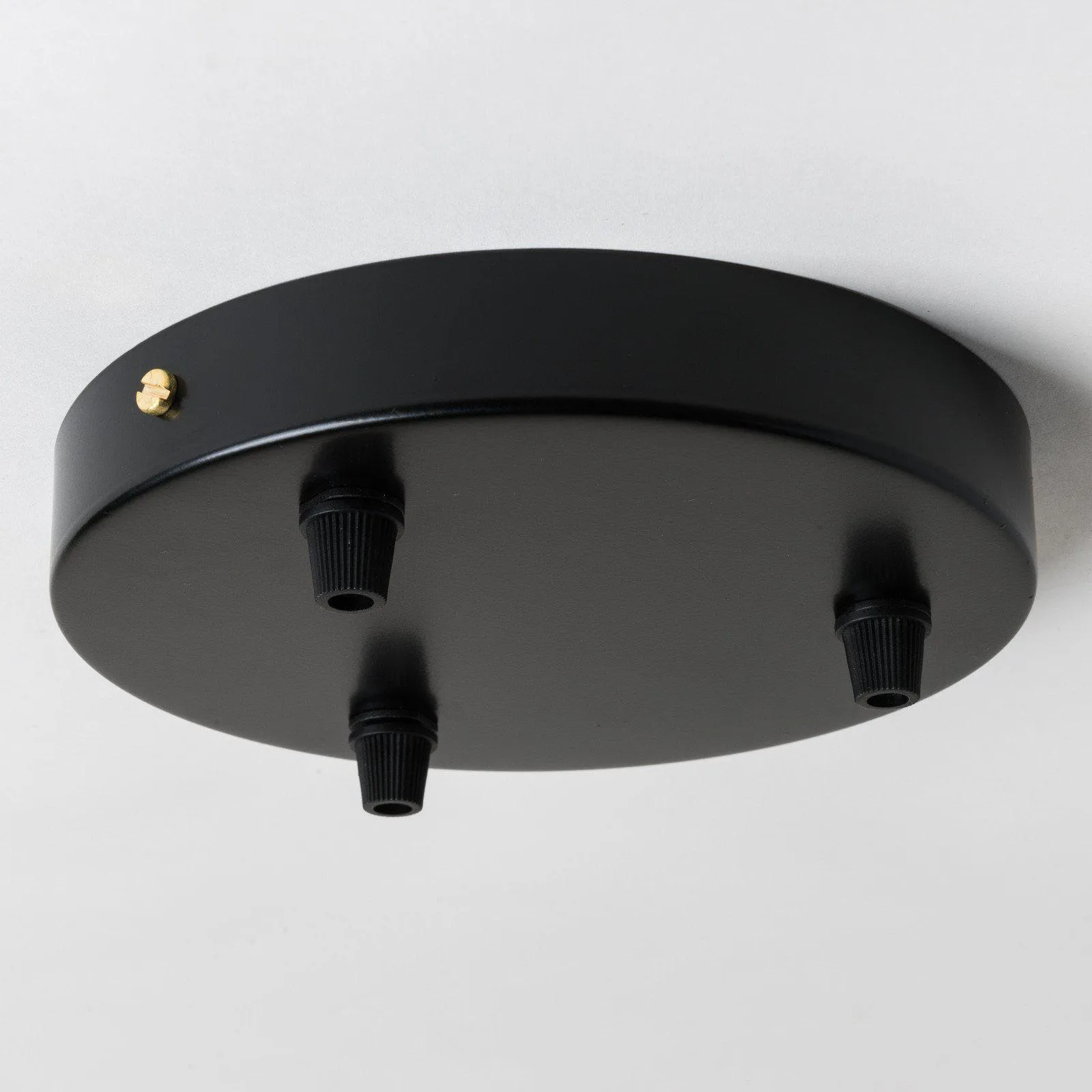 Black Steel Ceiling Rose Large 160mm - All Outlet Options