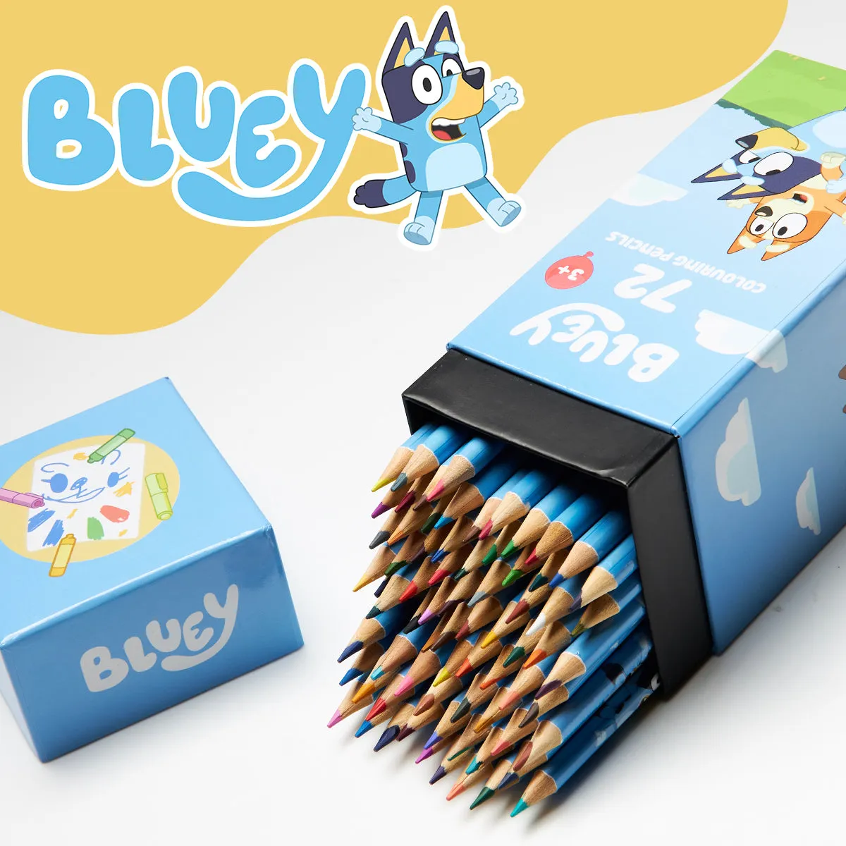 Bluey Colouring Pencils for Kids - 72 Pencils Colouring Box