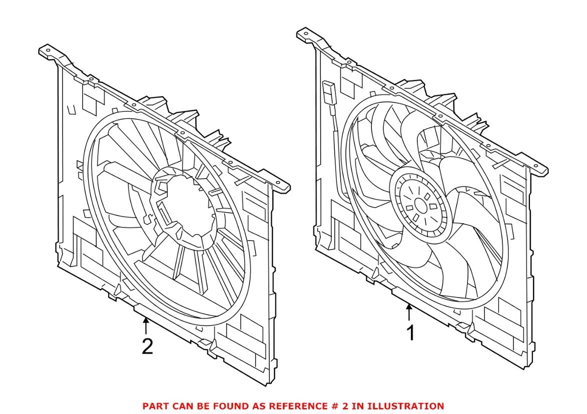 BMW Engine Cooling Fan Shroud – Front 17428638431