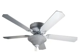 Boston Harbor CF-B-652 1F242WH One Light Hugger Ceiling Fan, White